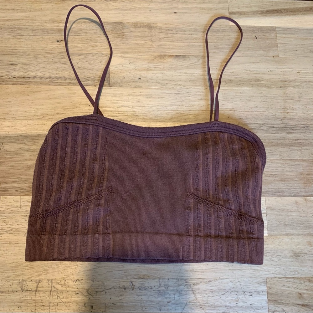 Urban Outfitters Brown Ribbed Bralette